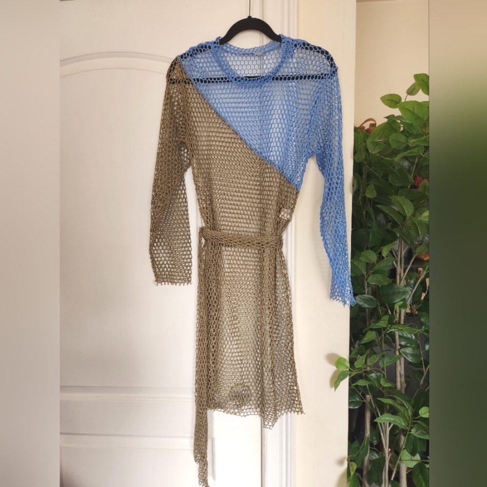 Zara Fishnet Swim Cover-up Dress
